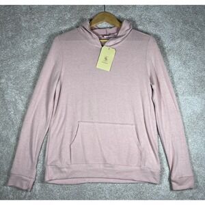 SJS Womens Hoodie Small Pink Long‎ Sleeve Pullover Casual Activewear SOFT Lounge